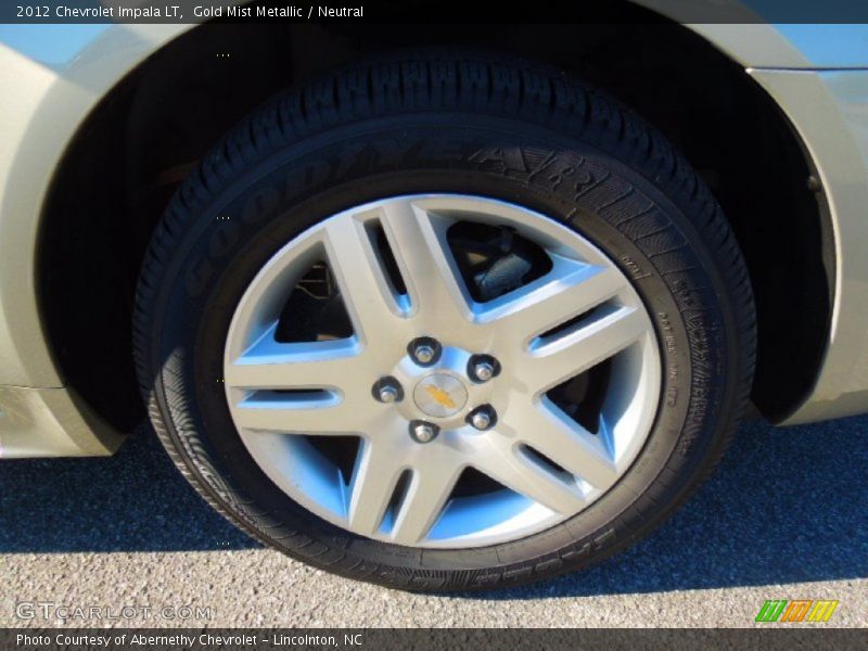 Gold Mist Metallic / Neutral 2012 Chevrolet Impala LT