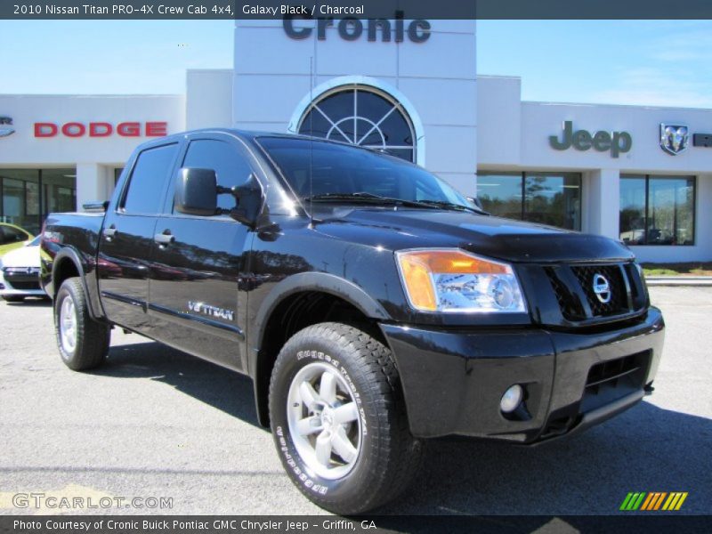 Galaxy Black / Charcoal 2010 Nissan Titan PRO-4X Crew Cab 4x4