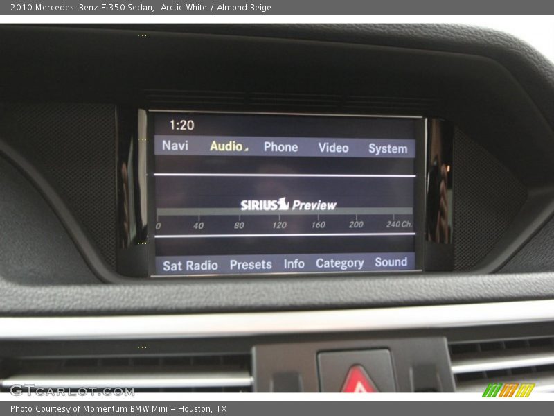 Arctic White / Almond Beige 2010 Mercedes-Benz E 350 Sedan