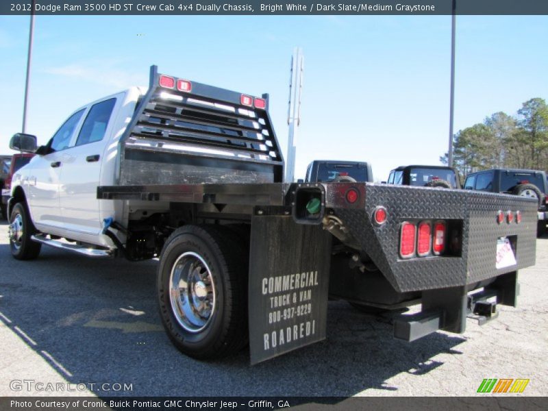 Bright White / Dark Slate/Medium Graystone 2012 Dodge Ram 3500 HD ST Crew Cab 4x4 Dually Chassis