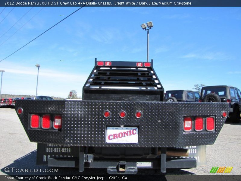Bright White / Dark Slate/Medium Graystone 2012 Dodge Ram 3500 HD ST Crew Cab 4x4 Dually Chassis