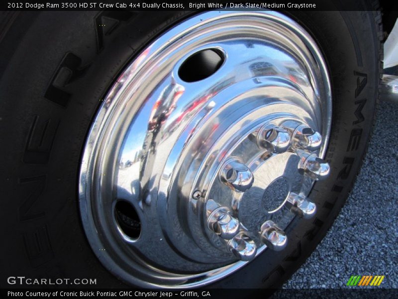 Bright White / Dark Slate/Medium Graystone 2012 Dodge Ram 3500 HD ST Crew Cab 4x4 Dually Chassis