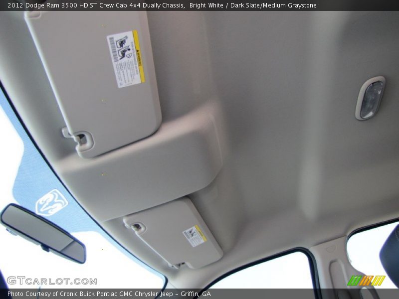 Bright White / Dark Slate/Medium Graystone 2012 Dodge Ram 3500 HD ST Crew Cab 4x4 Dually Chassis