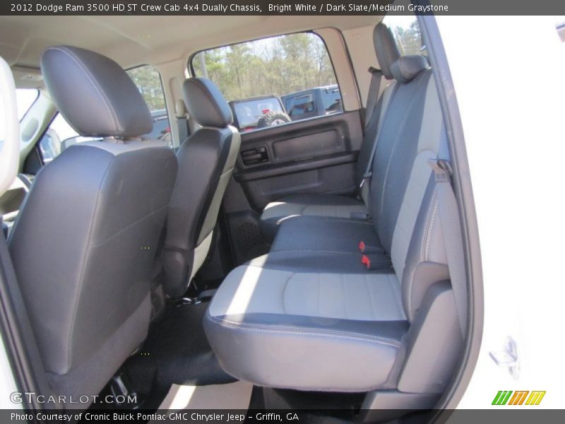 Bright White / Dark Slate/Medium Graystone 2012 Dodge Ram 3500 HD ST Crew Cab 4x4 Dually Chassis