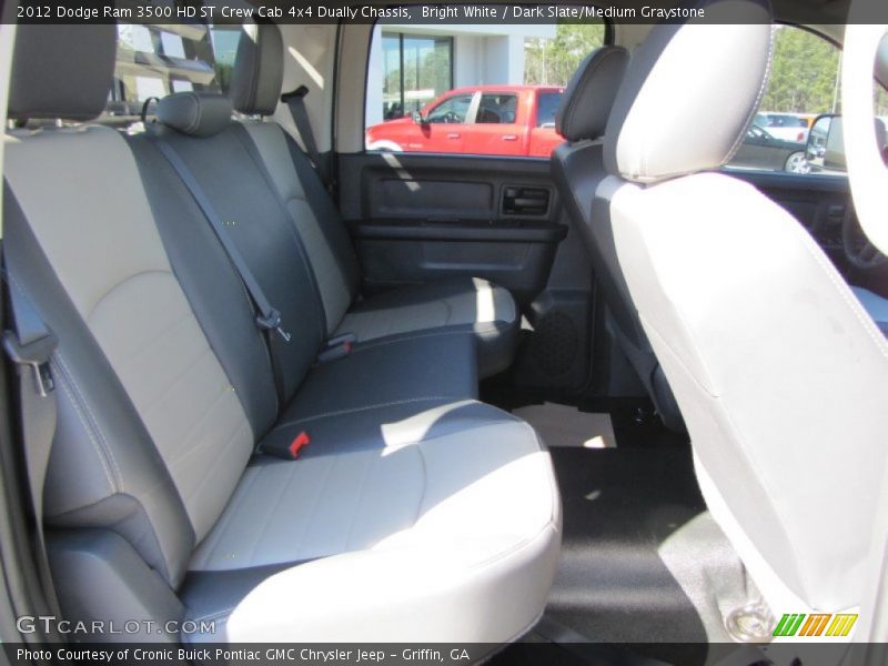 Bright White / Dark Slate/Medium Graystone 2012 Dodge Ram 3500 HD ST Crew Cab 4x4 Dually Chassis