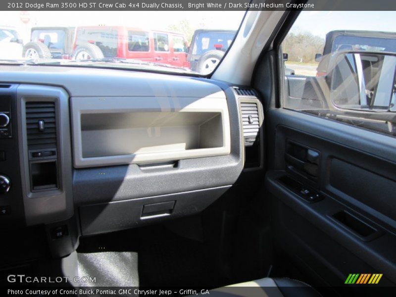 Bright White / Dark Slate/Medium Graystone 2012 Dodge Ram 3500 HD ST Crew Cab 4x4 Dually Chassis
