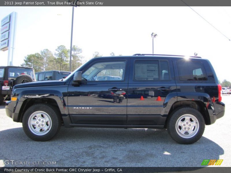 True Blue Pearl / Dark Slate Gray 2013 Jeep Patriot Sport
