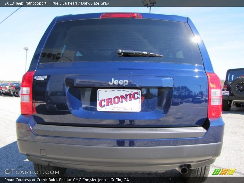 True Blue Pearl / Dark Slate Gray 2013 Jeep Patriot Sport