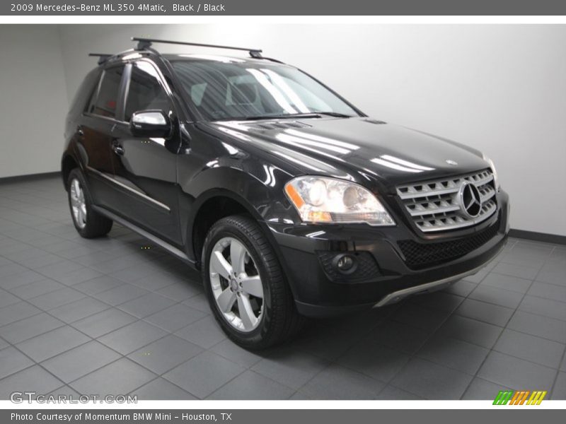 Black / Black 2009 Mercedes-Benz ML 350 4Matic