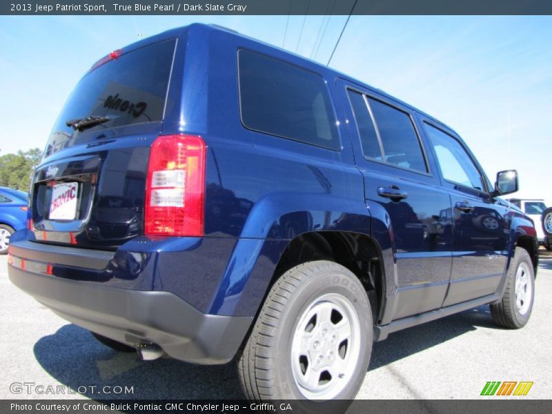 True Blue Pearl / Dark Slate Gray 2013 Jeep Patriot Sport