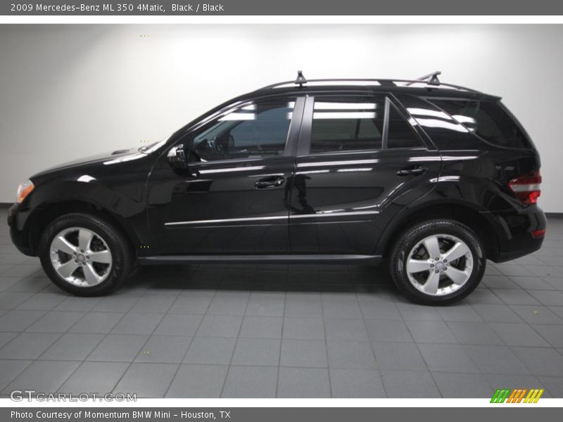 Black / Black 2009 Mercedes-Benz ML 350 4Matic
