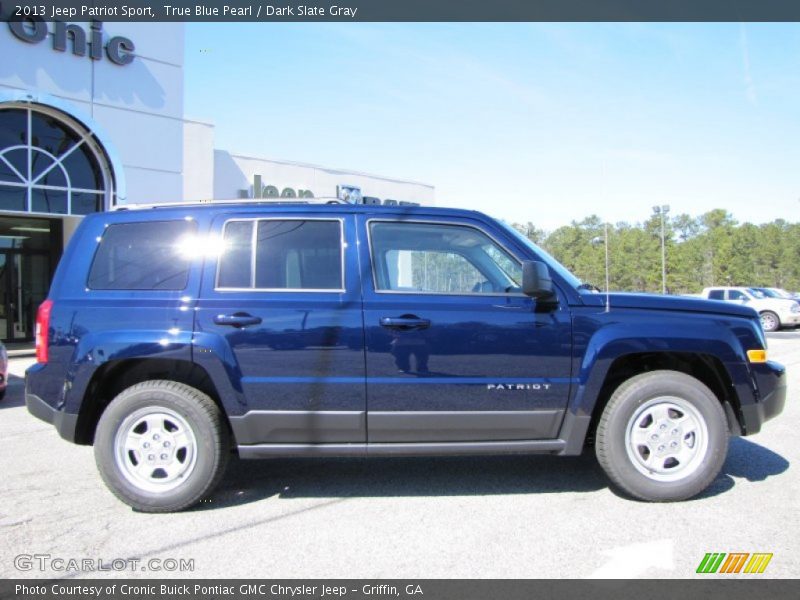 True Blue Pearl / Dark Slate Gray 2013 Jeep Patriot Sport