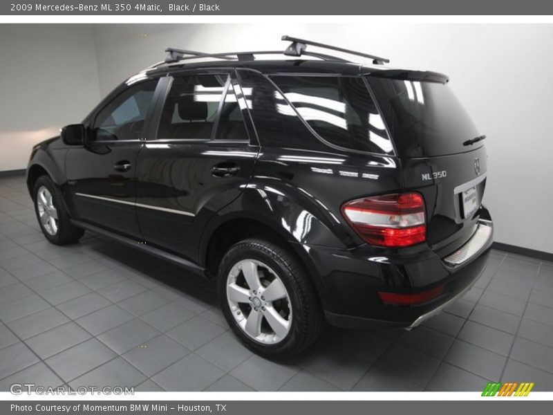 Black / Black 2009 Mercedes-Benz ML 350 4Matic