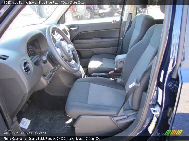 True Blue Pearl / Dark Slate Gray 2013 Jeep Patriot Sport