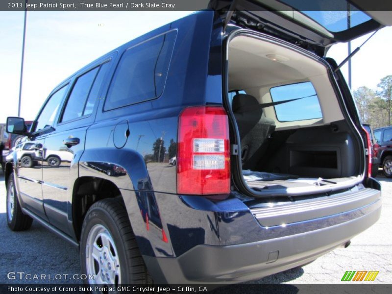 True Blue Pearl / Dark Slate Gray 2013 Jeep Patriot Sport