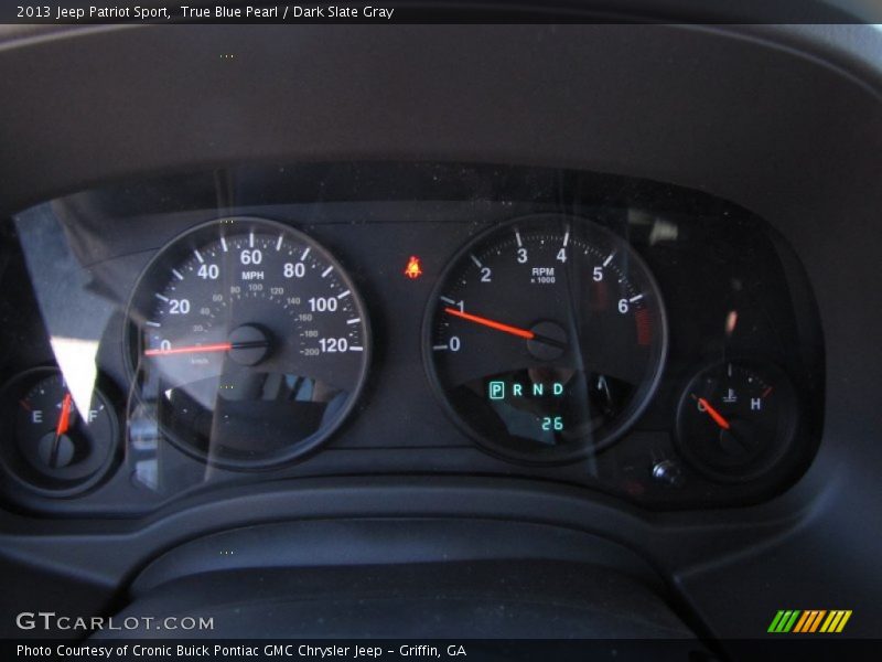 True Blue Pearl / Dark Slate Gray 2013 Jeep Patriot Sport
