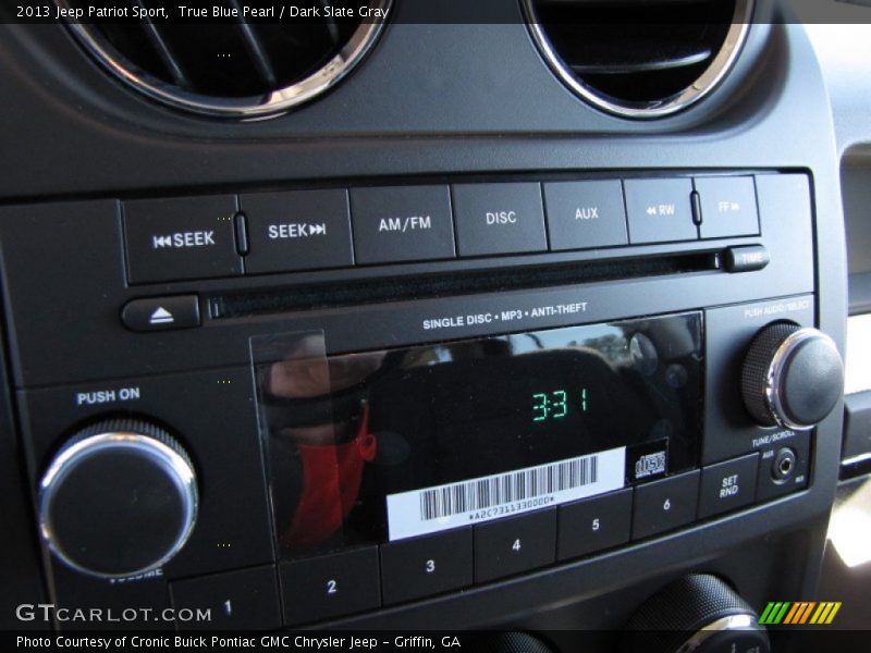 True Blue Pearl / Dark Slate Gray 2013 Jeep Patriot Sport