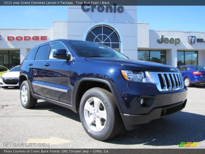 True Blue Pearl / Black 2013 Jeep Grand Cherokee Laredo X Package