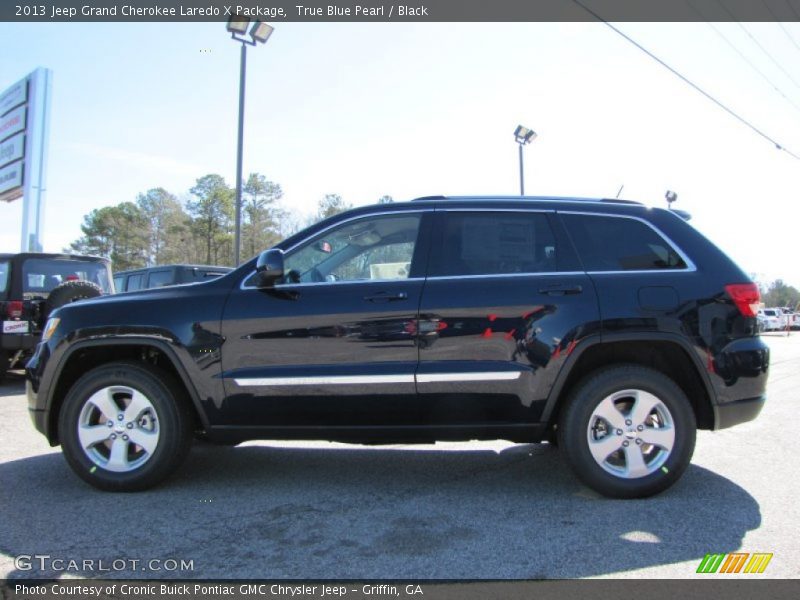 True Blue Pearl / Black 2013 Jeep Grand Cherokee Laredo X Package
