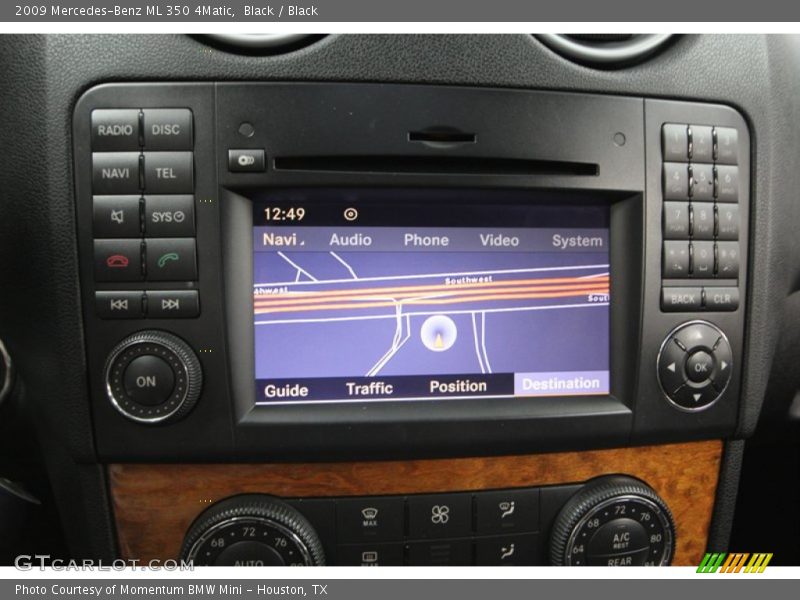 Navigation of 2009 ML 350 4Matic
