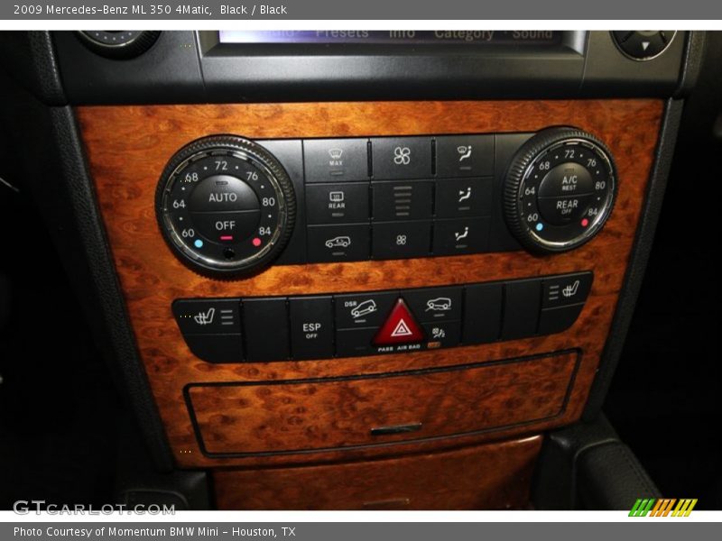 Controls of 2009 ML 350 4Matic