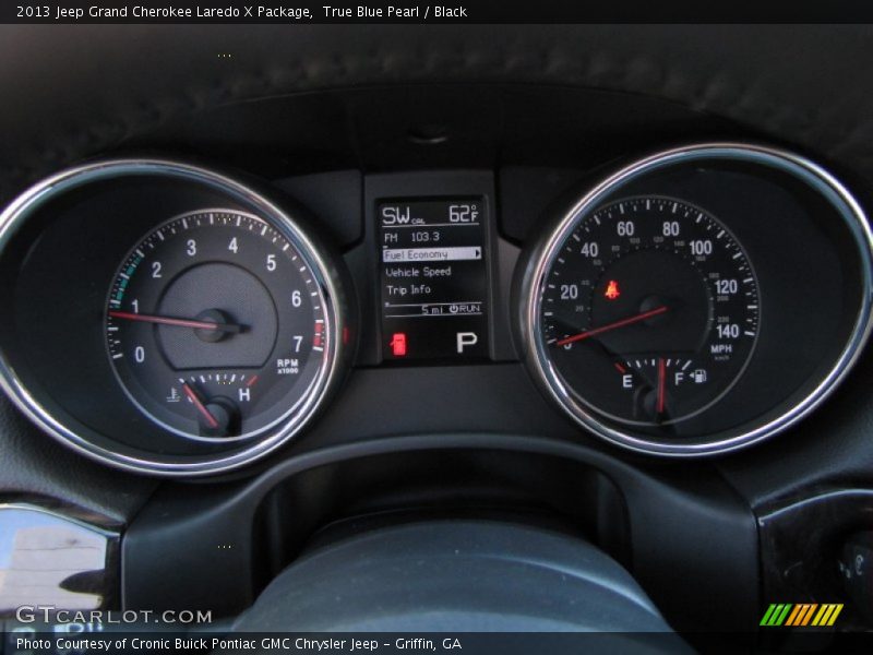 True Blue Pearl / Black 2013 Jeep Grand Cherokee Laredo X Package
