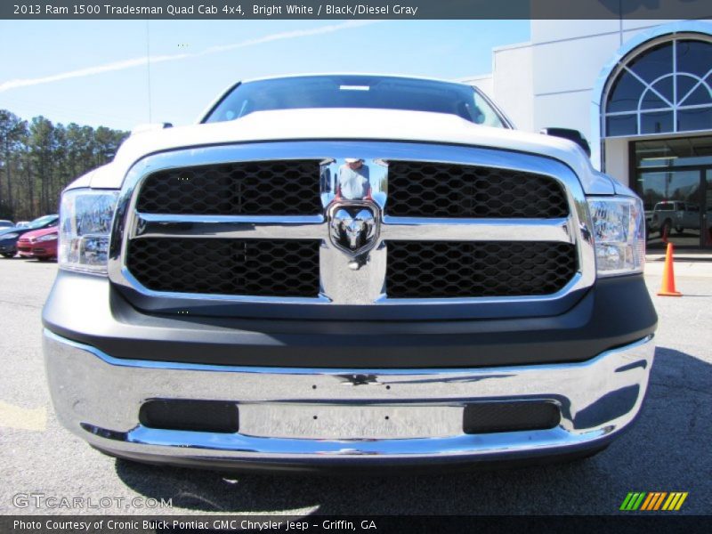 Bright White / Black/Diesel Gray 2013 Ram 1500 Tradesman Quad Cab 4x4