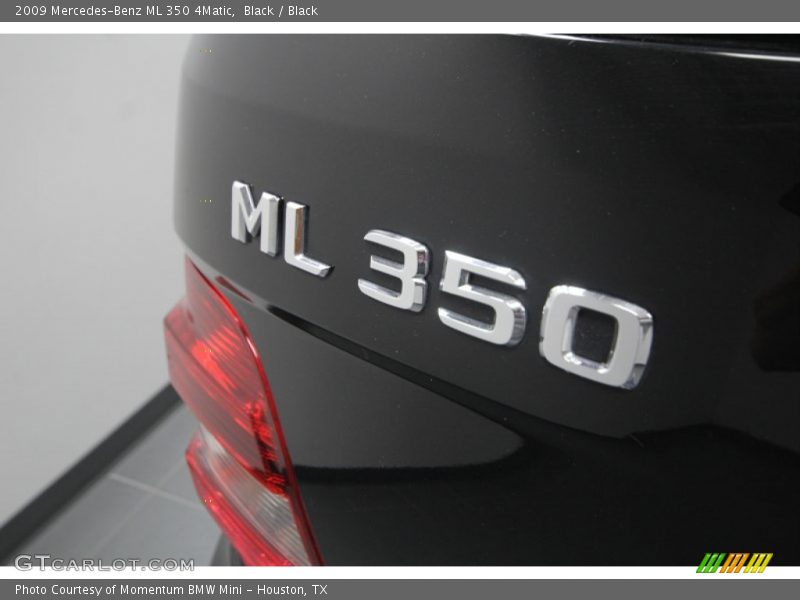 Black / Black 2009 Mercedes-Benz ML 350 4Matic