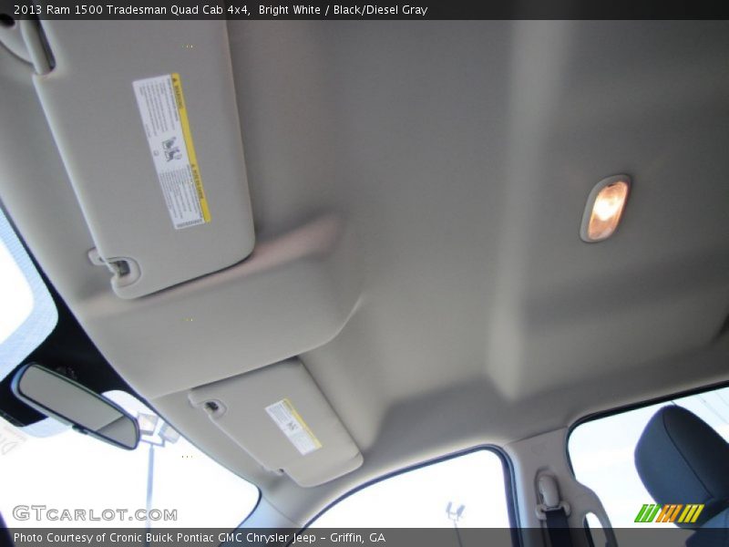Bright White / Black/Diesel Gray 2013 Ram 1500 Tradesman Quad Cab 4x4