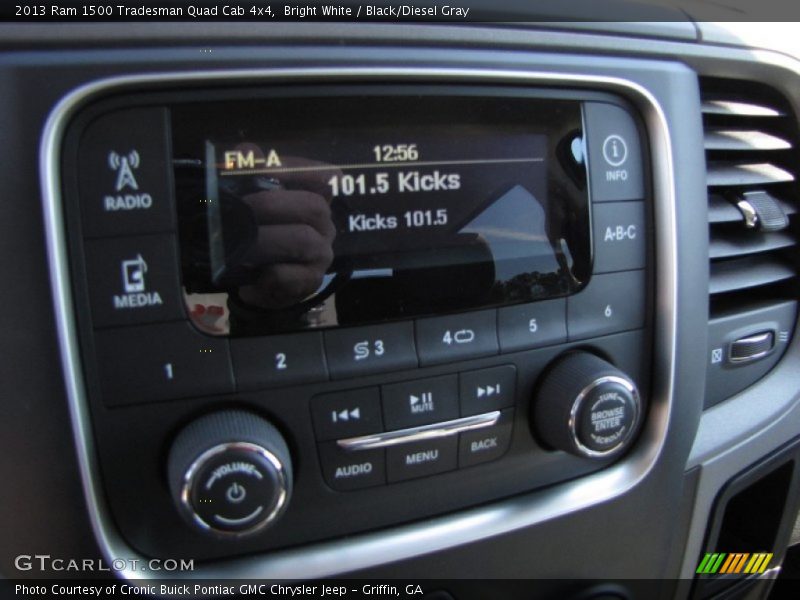 Audio System of 2013 1500 Tradesman Quad Cab 4x4