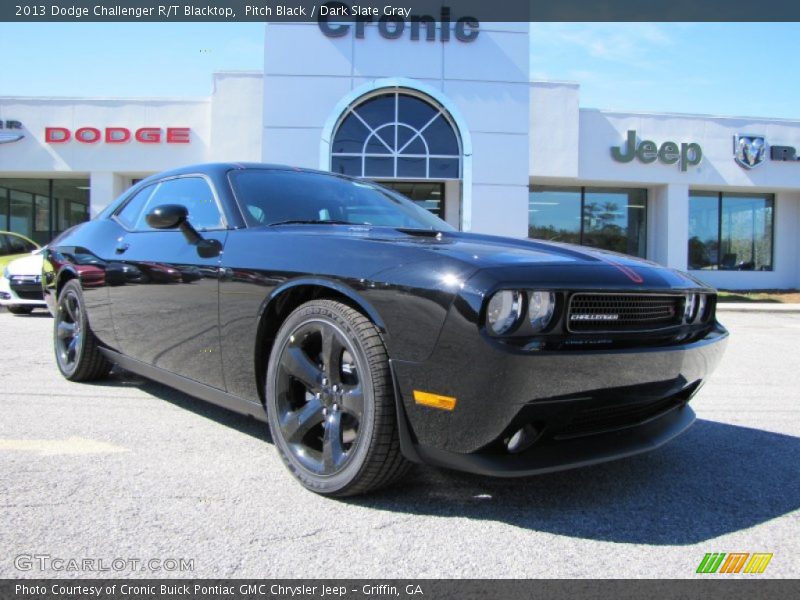 Pitch Black / Dark Slate Gray 2013 Dodge Challenger R/T Blacktop