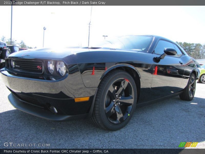 Pitch Black / Dark Slate Gray 2013 Dodge Challenger R/T Blacktop