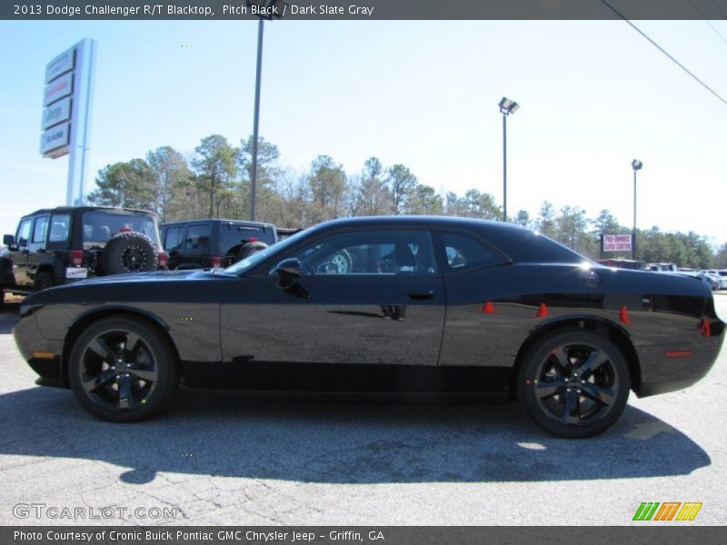 Pitch Black / Dark Slate Gray 2013 Dodge Challenger R/T Blacktop