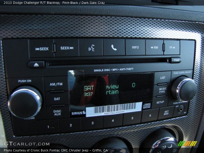 Pitch Black / Dark Slate Gray 2013 Dodge Challenger R/T Blacktop