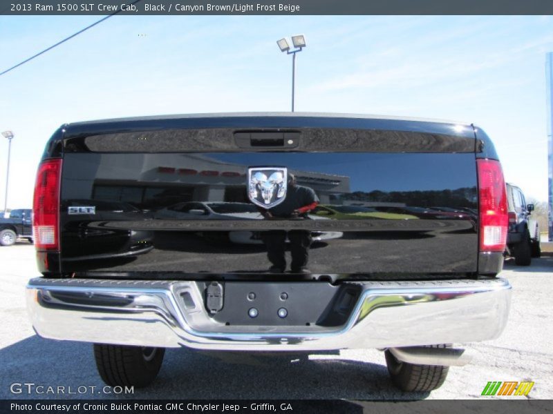 Black / Canyon Brown/Light Frost Beige 2013 Ram 1500 SLT Crew Cab
