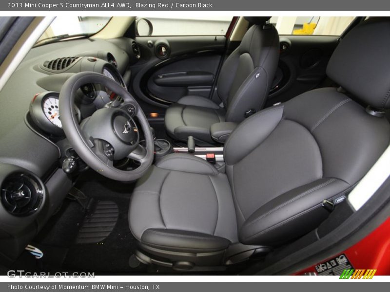 Front Seat of 2013 Cooper S Countryman ALL4 AWD