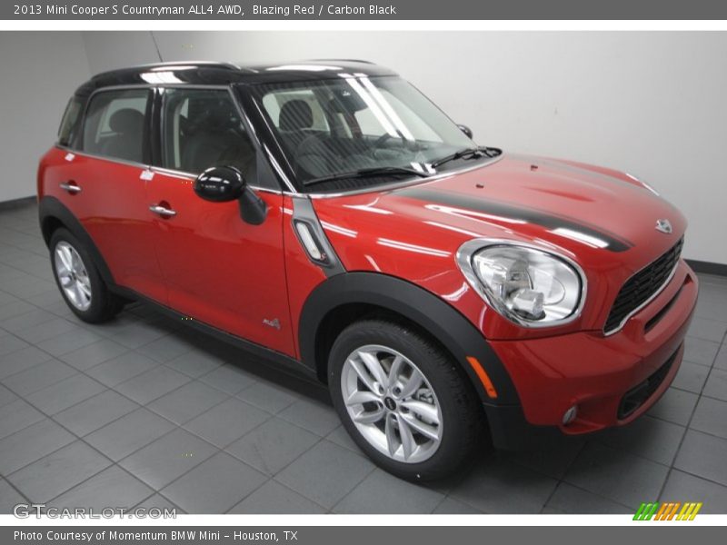 Blazing Red / Carbon Black 2013 Mini Cooper S Countryman ALL4 AWD