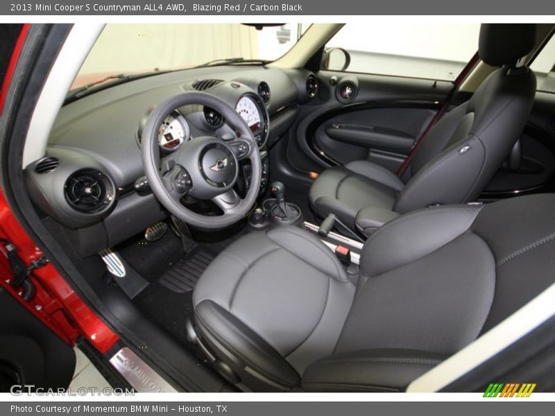 Carbon Black Interior - 2013 Cooper S Countryman ALL4 AWD 