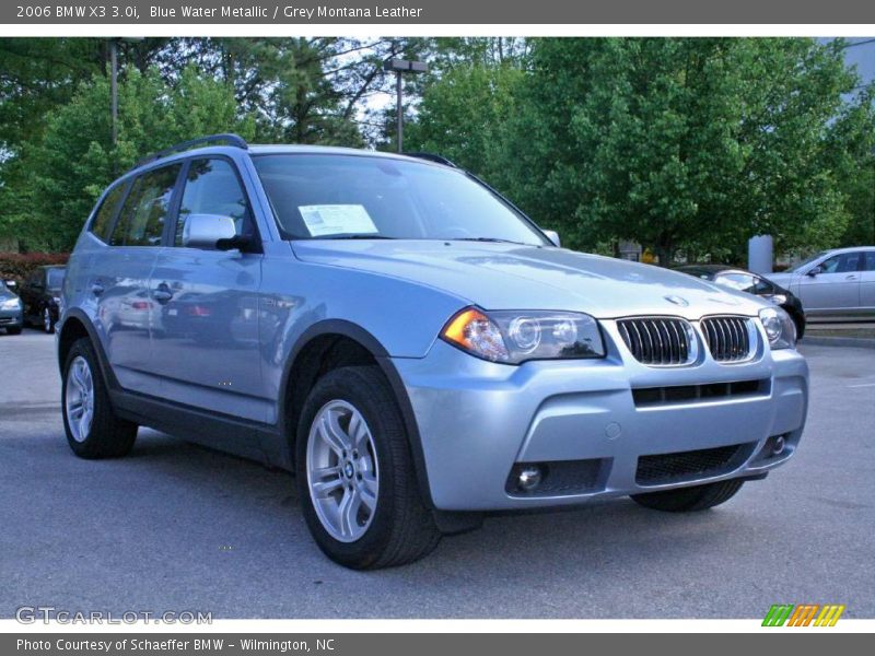 Blue Water Metallic / Grey Montana Leather 2006 BMW X3 3.0i