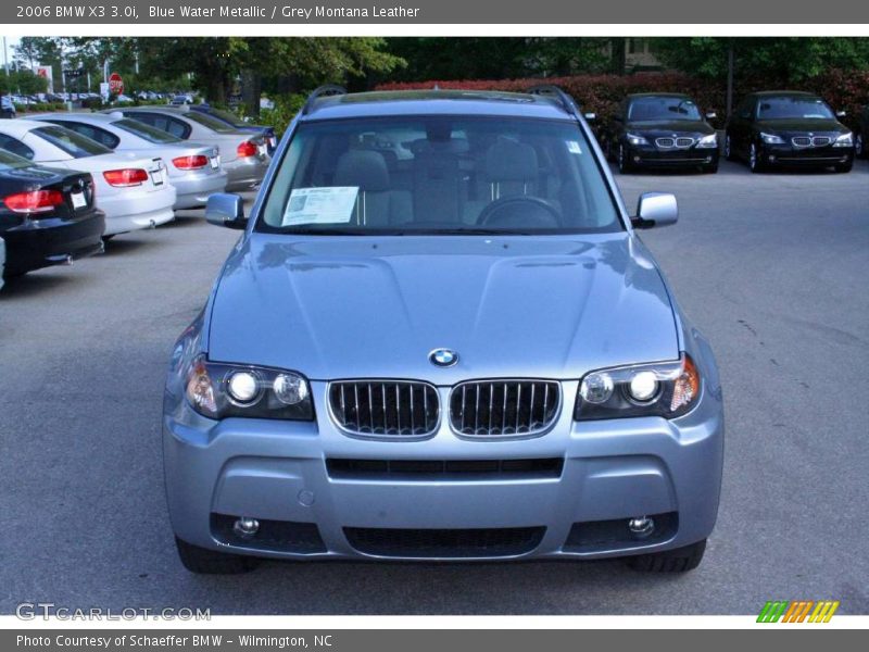 Blue Water Metallic / Grey Montana Leather 2006 BMW X3 3.0i