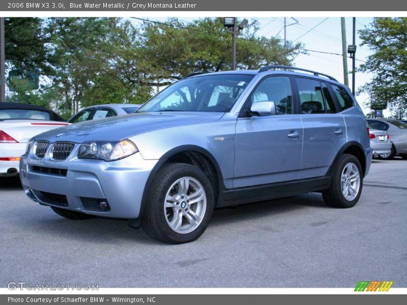 Blue Water Metallic / Grey Montana Leather 2006 BMW X3 3.0i