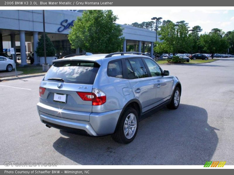 Blue Water Metallic / Grey Montana Leather 2006 BMW X3 3.0i