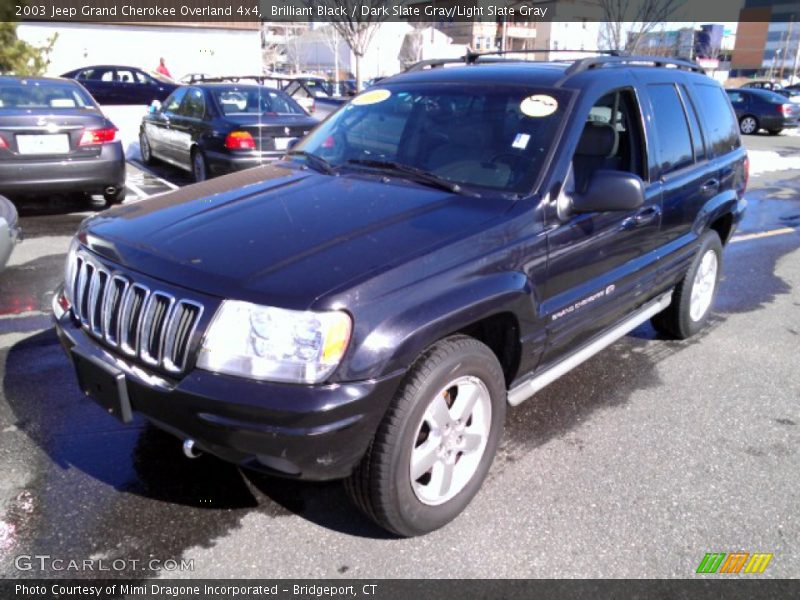 Brilliant Black / Dark Slate Gray/Light Slate Gray 2003 Jeep Grand Cherokee Overland 4x4
