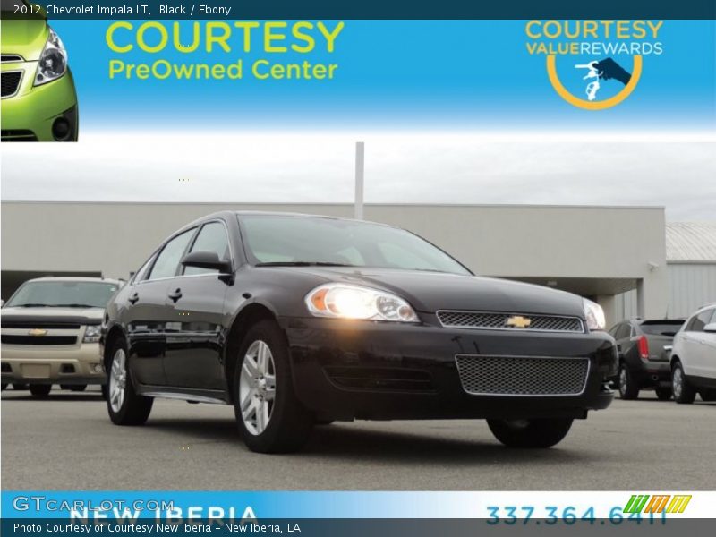 Black / Ebony 2012 Chevrolet Impala LT