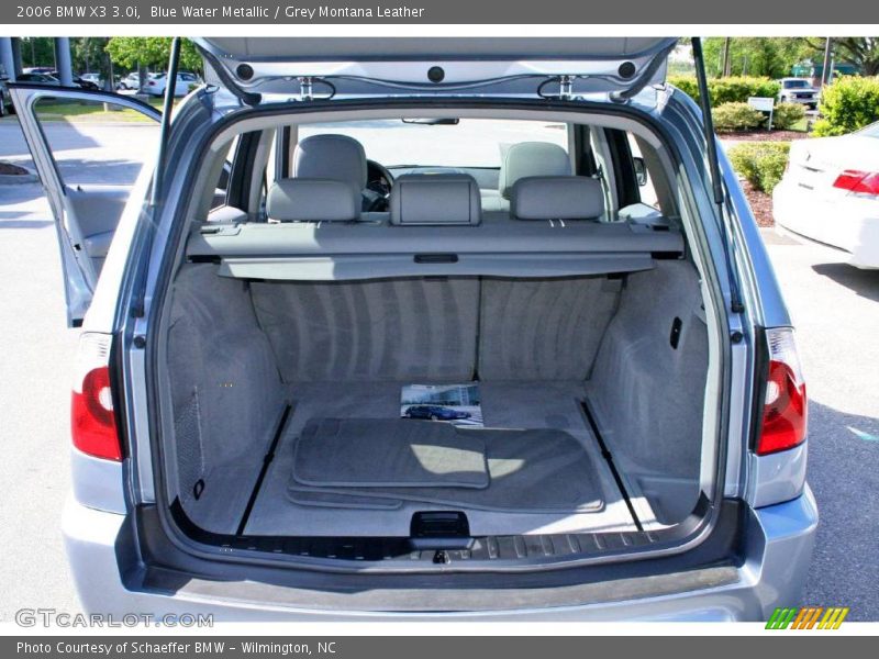Blue Water Metallic / Grey Montana Leather 2006 BMW X3 3.0i