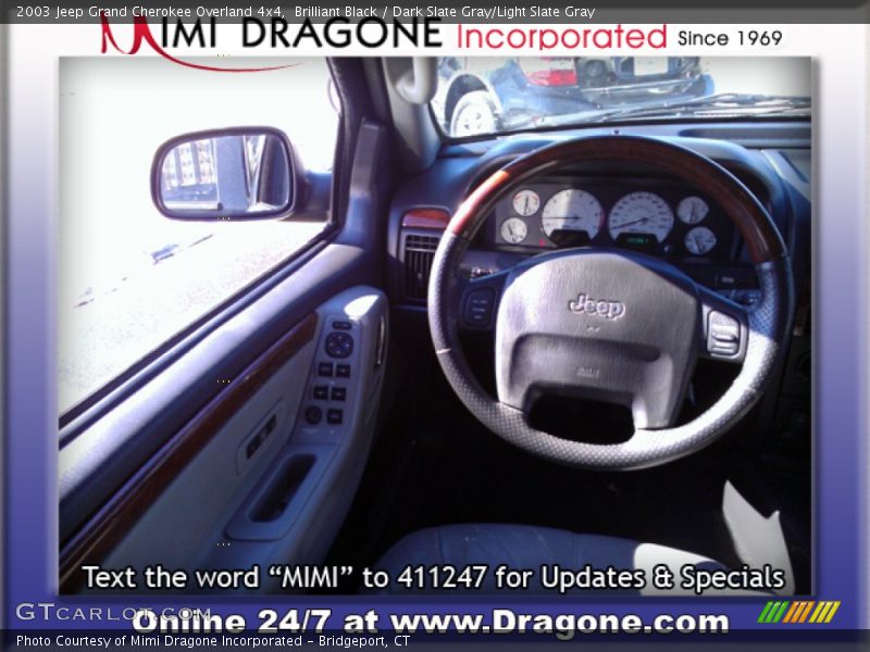 Brilliant Black / Dark Slate Gray/Light Slate Gray 2003 Jeep Grand Cherokee Overland 4x4