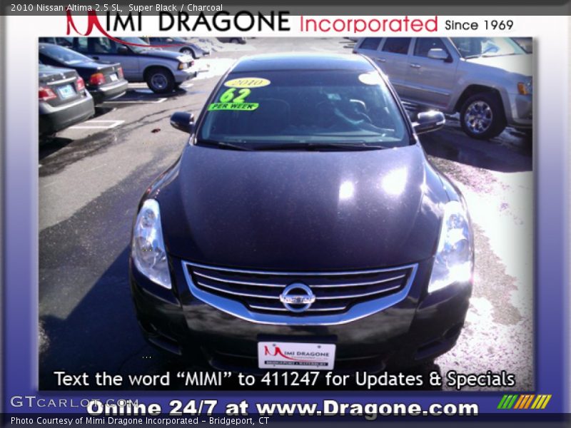 Super Black / Charcoal 2010 Nissan Altima 2.5 SL