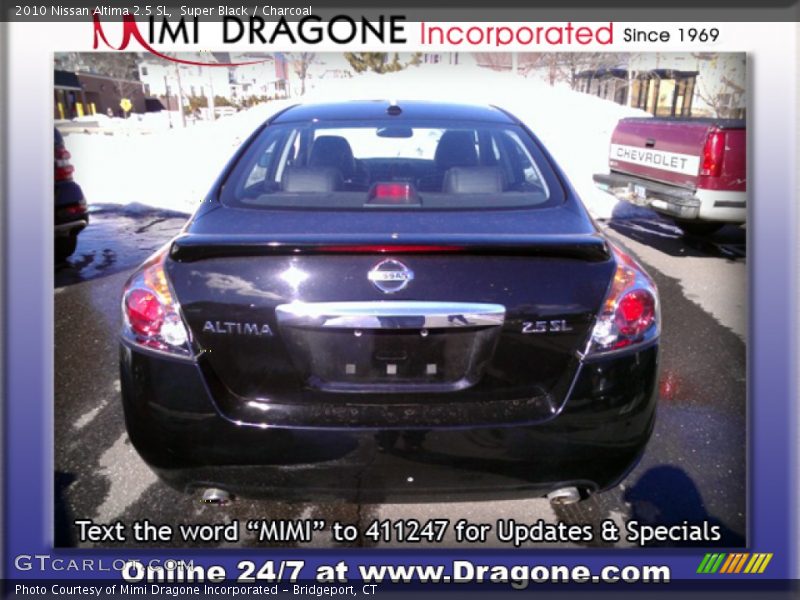Super Black / Charcoal 2010 Nissan Altima 2.5 SL