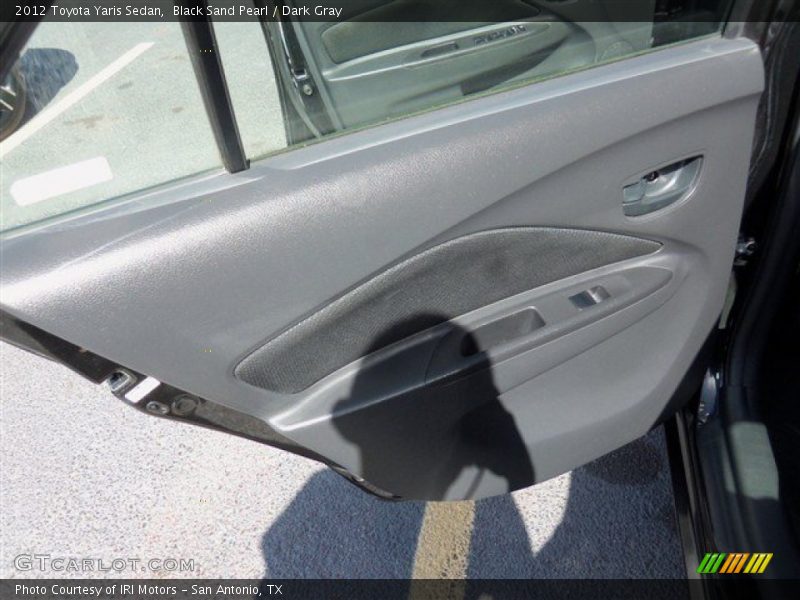 Black Sand Pearl / Dark Gray 2012 Toyota Yaris Sedan