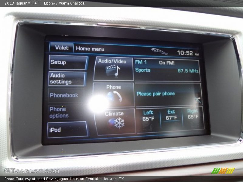 Audio System of 2013 XF I4 T